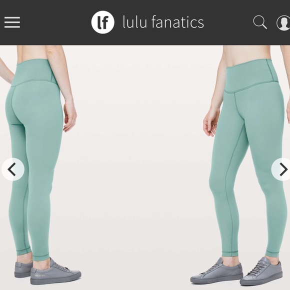 Lululemon Wunder Under High Rise Tight 28" 2 Frosted Pine Full On Luxtreme 2045 - Picture 1 of 5
